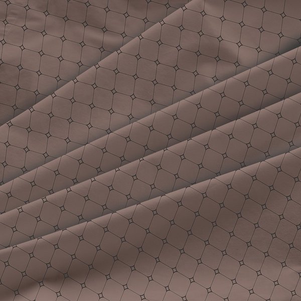 Комплект постельного белья евро перкаль Fine Line Мокко Art (70х70)