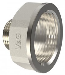 Переходник латунный V&G 1"х3/4" внутренняя-наружная резьба