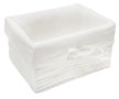 Корзинка декоративная Handy Home Paper 44х31х20см бумага/ткань, металл.каркас, белый