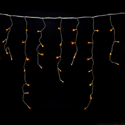 Электрогирлянда сосульки внутренняя 2х0,6м 100LED желтый SYCL-015