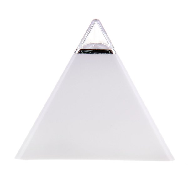 Будильник LuazON LB-05 Пирамида 7 цветов дисплея, термометр, подсветка, микс