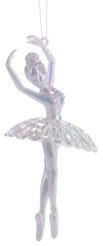 Украшение фигурное Балерина 14х6см, радужно-белый, акрил, SYYKLC-1923030