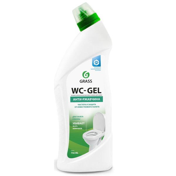 Гель д/чистки сантехники GRASS WC-gel 750мл