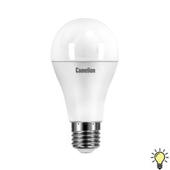 Лампа светодиодная Camelion LED E27 A60 (груша) 3000K 16Вт 220В теплый свет