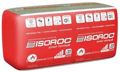 Утеплитель минераловатный ISOROC Супер Теплый 1000х610х50мм (6,1м2=0,305м3)