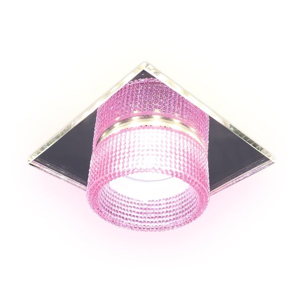 Светильник точечный встраиваемый AMBRELLA LIGHT TN356 CH/PI GU5.3+3W хром/розовый
