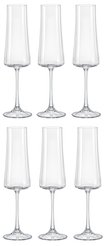 Набор бокалов д/шампанского Crystalex XTRA 210мл 6шт стекло