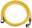 Шланг д/газа резиновый желтый 2,5м с уголком 1/2" ВН/ВН