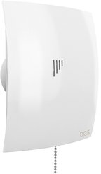 Вентилятор накладной D100 Breeze с обратным клапаном и тяговым выключателем