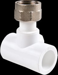 Тройник полипропиленовый с накидной гайкой d20х3/4"х32м