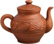 Чайник заварочный Красная глина Домашний 1,7л декор, микс, красная глина