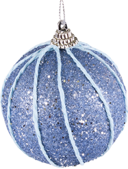 Шар с узором 8см синий SYPMQA-102126