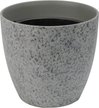 Кашпо бетонное Гризайль d30см h27,6см v13л, бутон, серый, с вкладкой