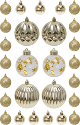 Набор шаров 27шт 4-8см золото SYQH-0125346