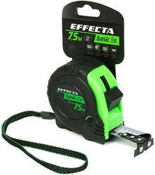Рулетка 7,5х25мм прорезиненный корпус Effecta Basic 3S