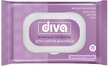 Салфетки влажные д/снятия макияжа Diva 25шт с клапаном