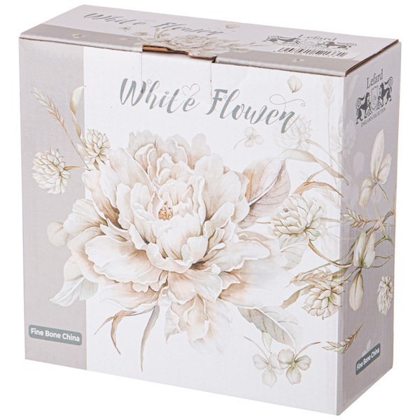 Салатник Lefard White flower 23см белый, фарфор