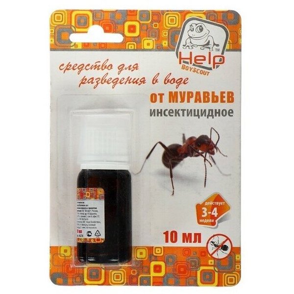 Средство от муравьев HELP д/разведения в воде 10мл