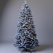 Ель искусственная Паулина 210см, флокированная, 450LED, теплый белый свет, ПЭ+ПВХ