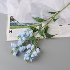 Цветок искусственный Наперстянка садовая голубой 68см