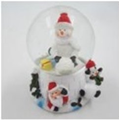 Шар стеклянный со снегом снеговик SYSQ18-066