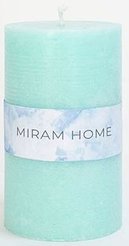 Свеча формовая Miram Home Matte 6х15см зеленый