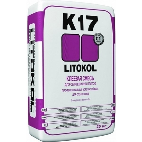 Клей д/пл.LitoKol K17 (25 кг)
