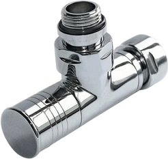 Вентиль для полотенцесушителя угловой с накидной гайкой 3/4"х1/2" в/н хром FT