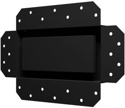 Решетка вентиляционная скрытого монтажа SGR 200х100 окраш.сталь Matt black ERA