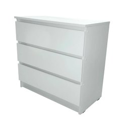 Комод 3 ящика 80х67х37,4 ЛДСП Дуб крафт белый