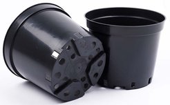 Горшок для рассады 15л 37,5х22см круглый черный