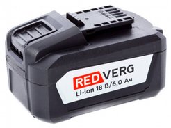 Аккумулятор RedVerg Li-ion 18.0В 6.0Ач 