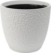 Кашпо бетонное Манго d36,4см h33см v22л, бутон, белый, с вкладкой