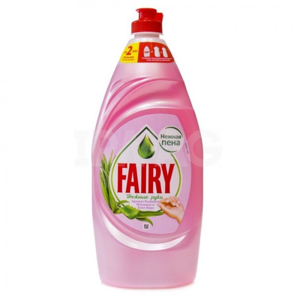 Средство для мытья посуды Fairy 900мл Нежные руки Розовый жасмин и Алоэ Вера
