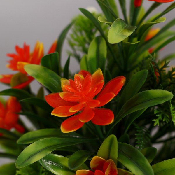 Цветок искусственный Праздничный цветник 9х21см 