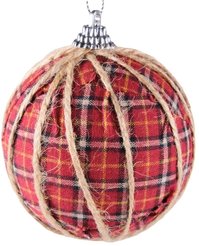 Шар с узором 8см красный SYPMQC-102122