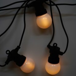 Электрогирлянда Лампы матовые внешняя 4,5м 50LED,теплый белый B5-50WW