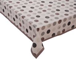Скатерть прямоугольная Meiwa 122х152см бежевый, ПВХ