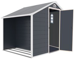 Сарай WOTEX Storage-02-3 204х192х204см серый с белым