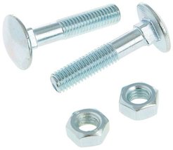 Болт мебельный DIN603 8х40мм оцинкованный с гайкой 6шт
