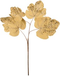 Ветка искусственная Смоковница золотистая 63см