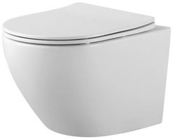 Унитаз подвесной BASARDO безободковый с сидением из дюропласта с функцией soft-close и quick release