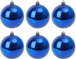 Набор шаров 6шт 8см синий, глянец, SYCB17-651-B Набор шаров 6шт 8см синий, глянец, SYCB17-651-B