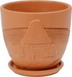 Горшок керамический Голландия d12см h12см v0,6л, высокий овал, терракот
