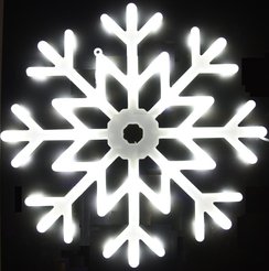 Фигура светодиодная Снежинка 40х40см LED белые светодиоды 48шт