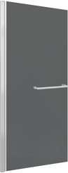 Дверь в нишу VEGA 80 ТОН распашная на рояльной петле (двусторон.) с полотенцедер,80х195см,6мм,тонир. стекло