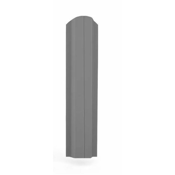 Штакетник М-образный фигурный 1800х76мм Эконом ПЭ RAL 7024 темно-серый