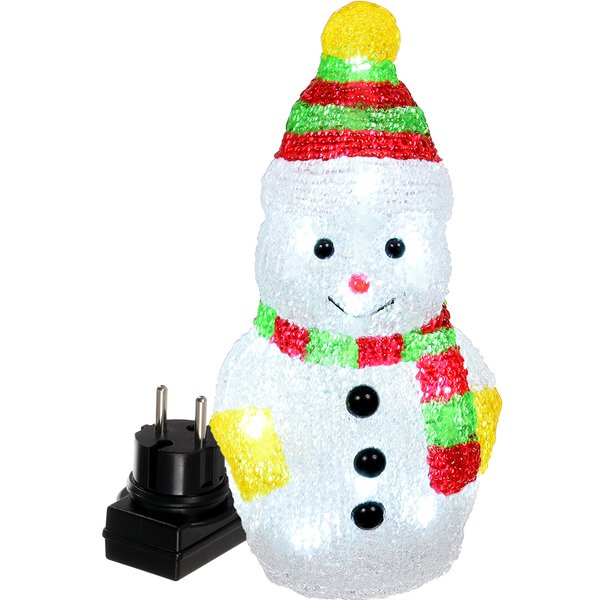 Фигура Снеговик акриловая 16 холодных LED 10,5х9х20см 3V VEGAS