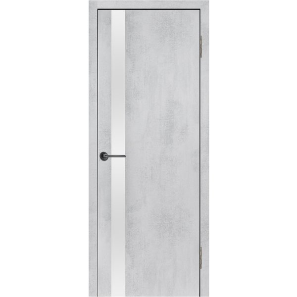 Дверь ДО N5 экошпон бетон снежный зеркало 800х2000мм