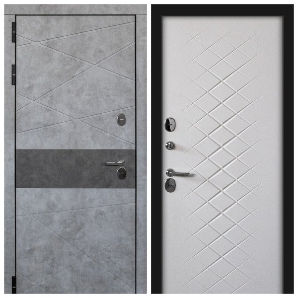 Дверь входная Дакар Термо бетон лофт 860х2050мм правая